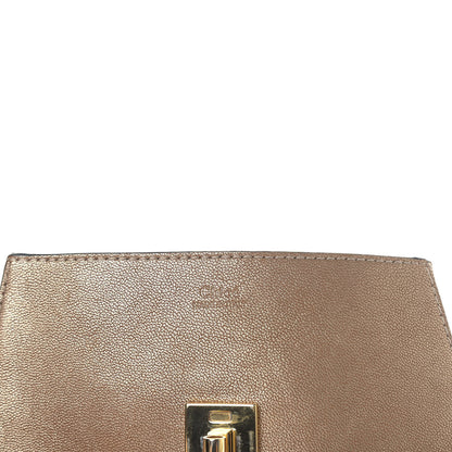 Chloe Metallic Goatskin Mini Drew Shoulder Bag Abstract Gold 6 of 10