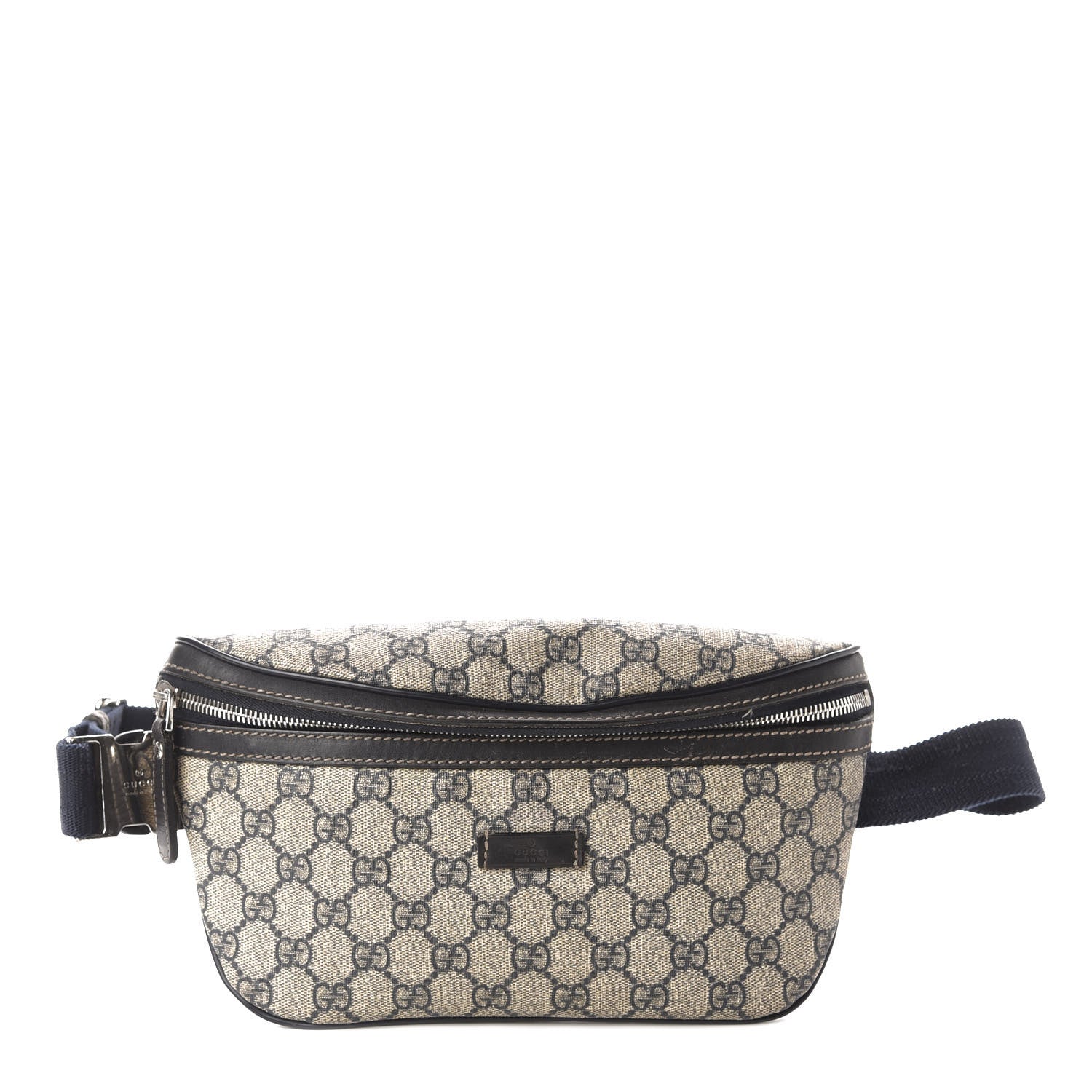 Gucci GG Supreme Monogram Belt Bag Navy 1 of 11