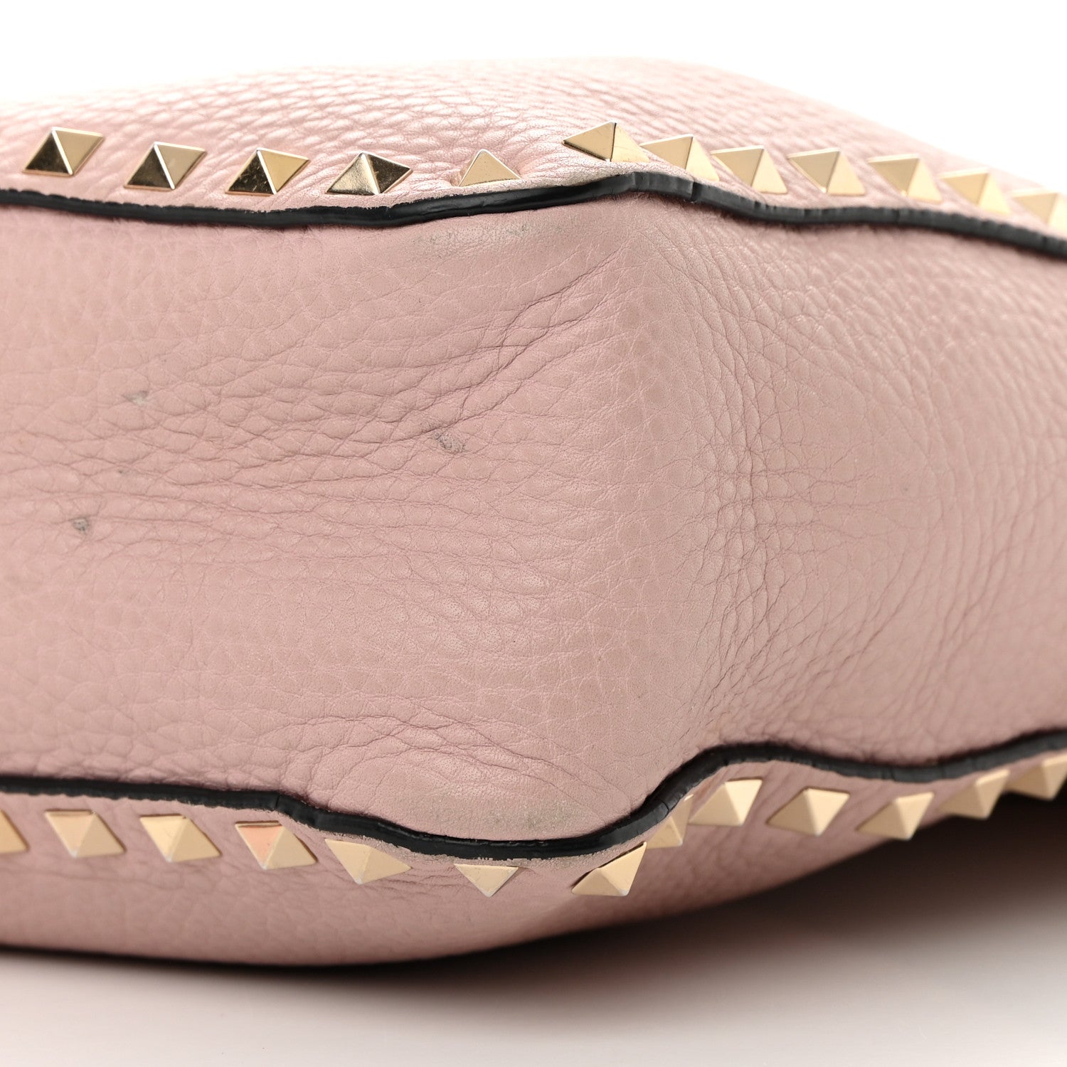 Valentino Garavani Pebbled Calfskin Small Rockstud Flip-Lock Messenger Bag Water Rose 10 of 21