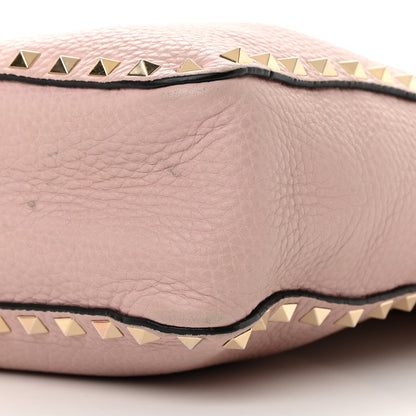 Valentino Garavani Pebbled Calfskin Small Rockstud Flip-Lock Messenger Bag Water Rose 10 of 21