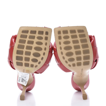 Bottega Veneta Nappa Maxi Intrecciato Lido 90mm Mule Sandals 35 Bright Red 5 of 8
