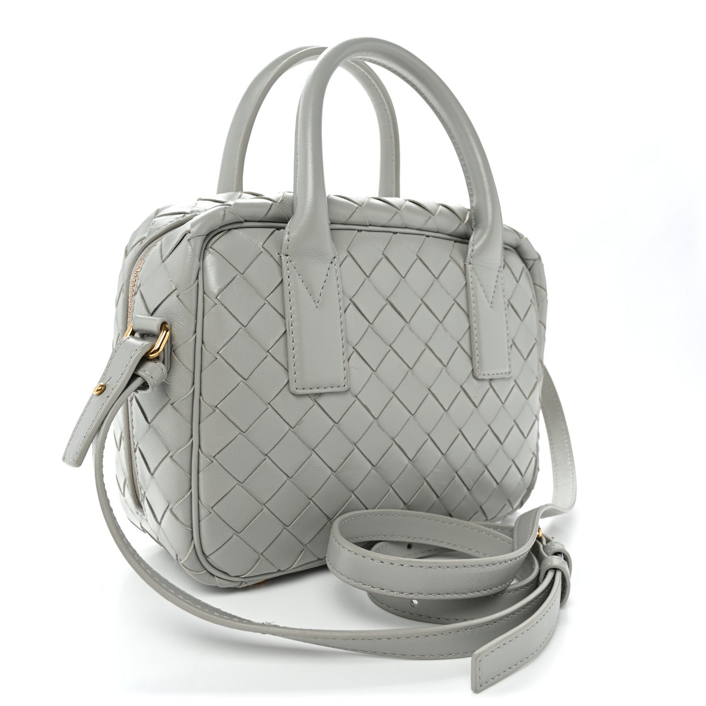 Lambskin Intrecciato Small Getaway Agate Grey