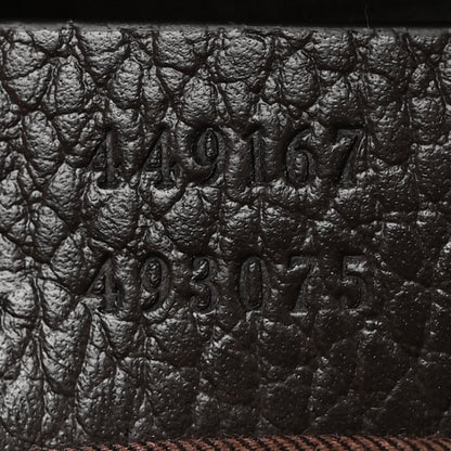 Gucci Monogram Dollar Calfskin Boston Duffle Bag Beige Ebony Testa di Moro Marrone Scuro 7 of 11