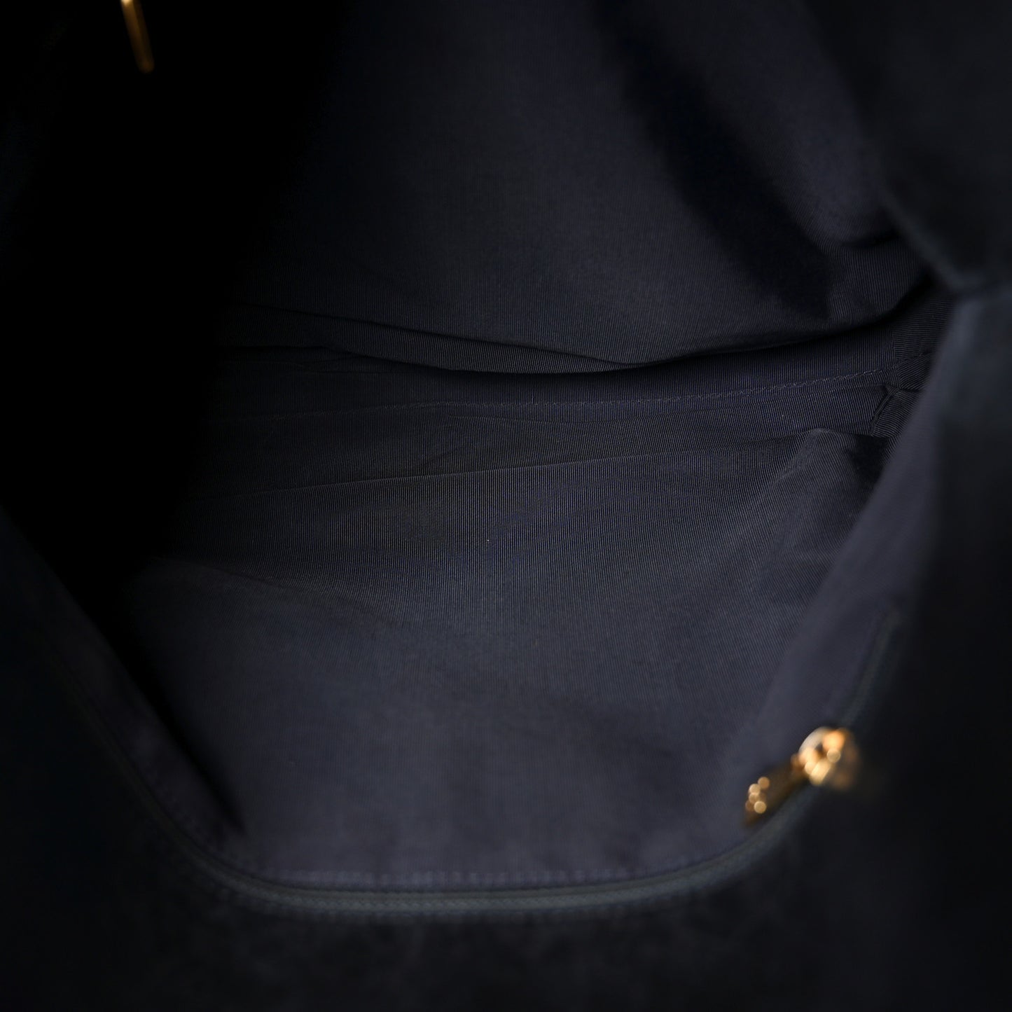 Calfskin Embossed CC Shoulder Bag Black