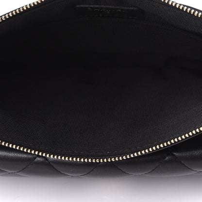 Chanel Lambskin Quilted Medium Flap Cosmetic Case Black 5 of 8