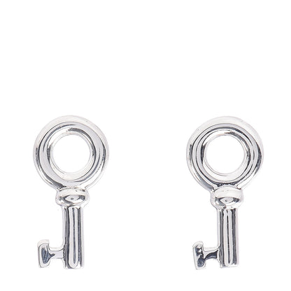 Tiffany Sterling Silver Key Earrings 1 of 5