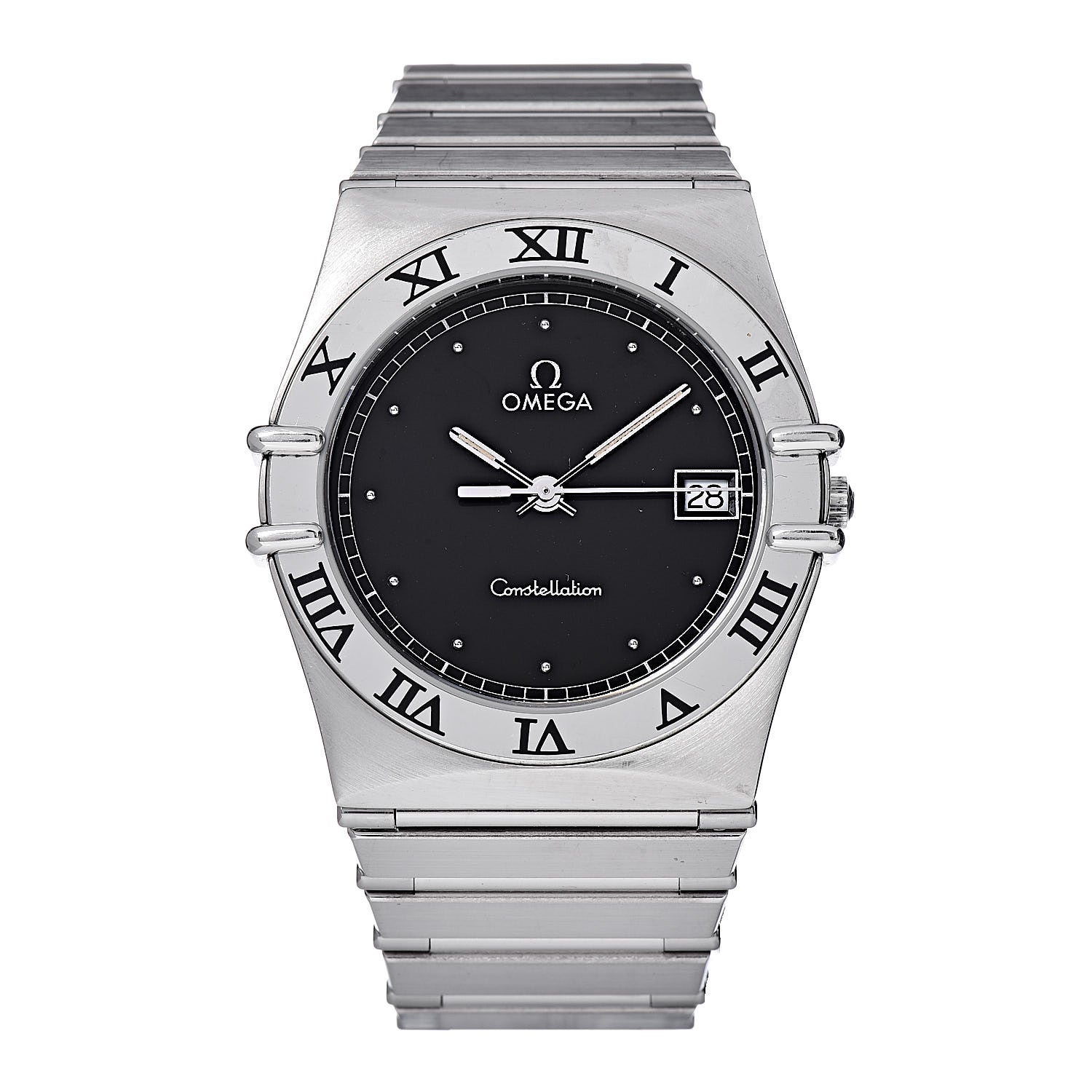 Omega Stainless Steel 33mm Constellation Quartz Watch Black 396.1076 1 of 6