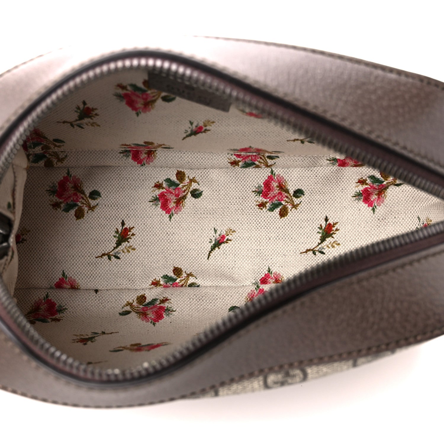 Gucci GG Supreme Monogram Web Neo Vintage Shoulder Bag Beige New Acero Crop 5 of 11