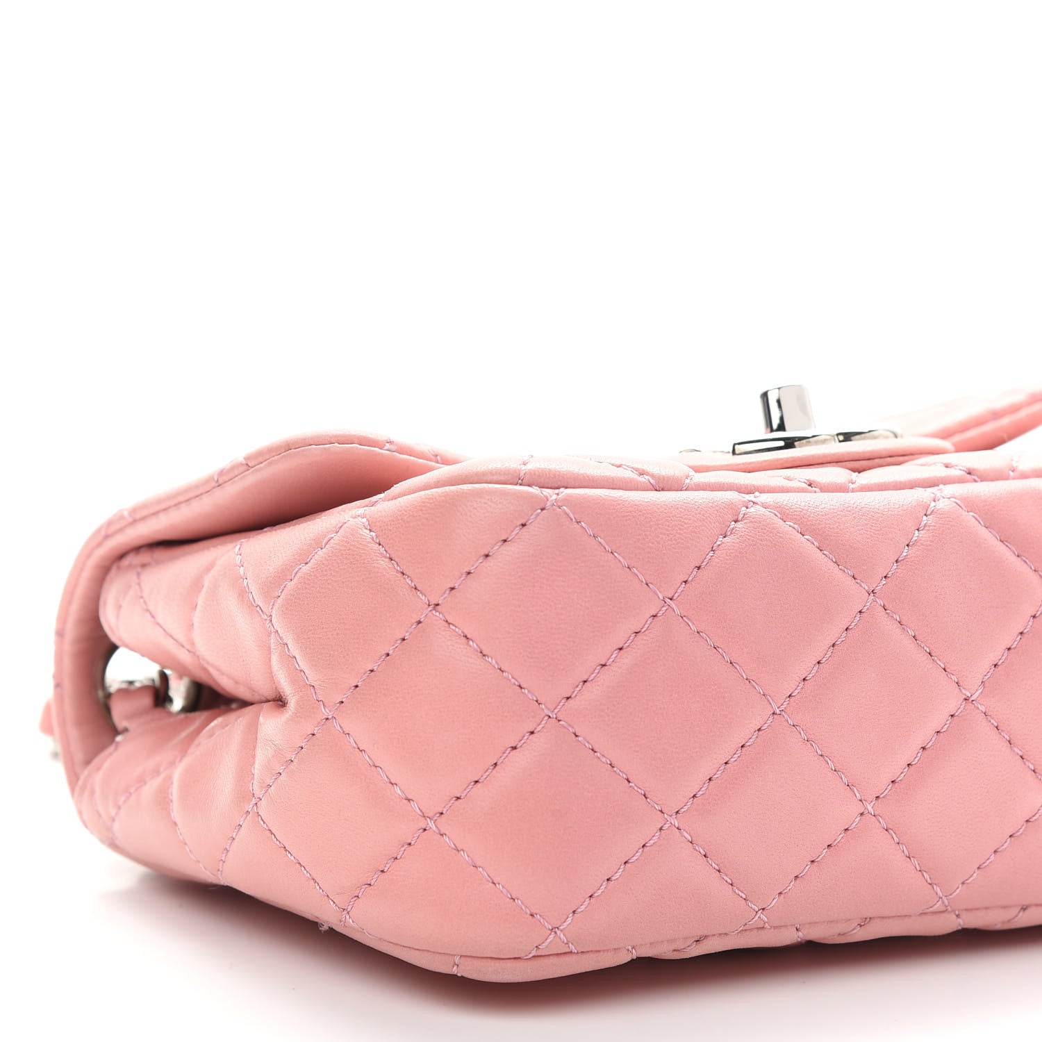 Chanel Lambskin Quilted Mini Square Flap Pink 7 of 8