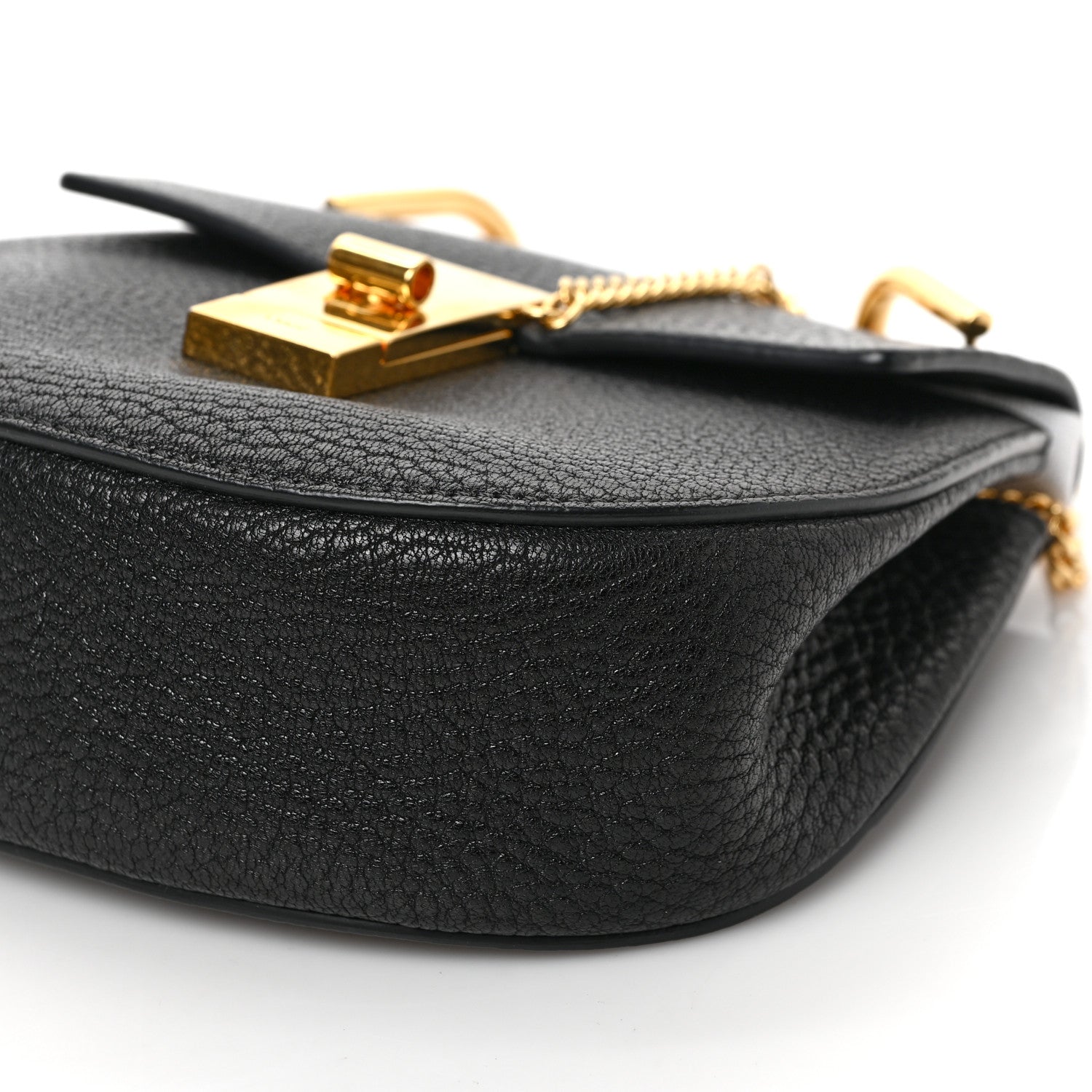 Chloe Goatskin Nano Drew Shoulder Bag Black 7 of 7