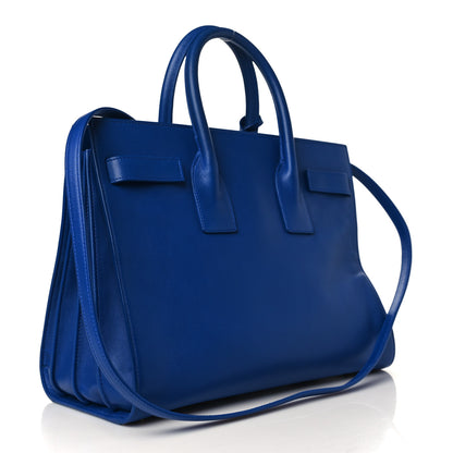 Saint Laurent Calfskin Small Sac De Jour Blue Majorelle 3 of 9