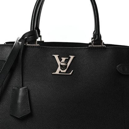 Louis Vuitton Calfskin Lockme Day Black 8 of 11