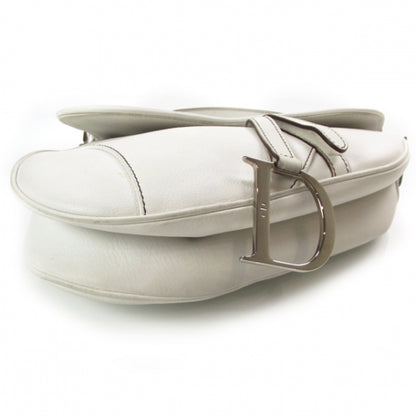 Christian Dior Leather Saddle Bag White 4 of 11