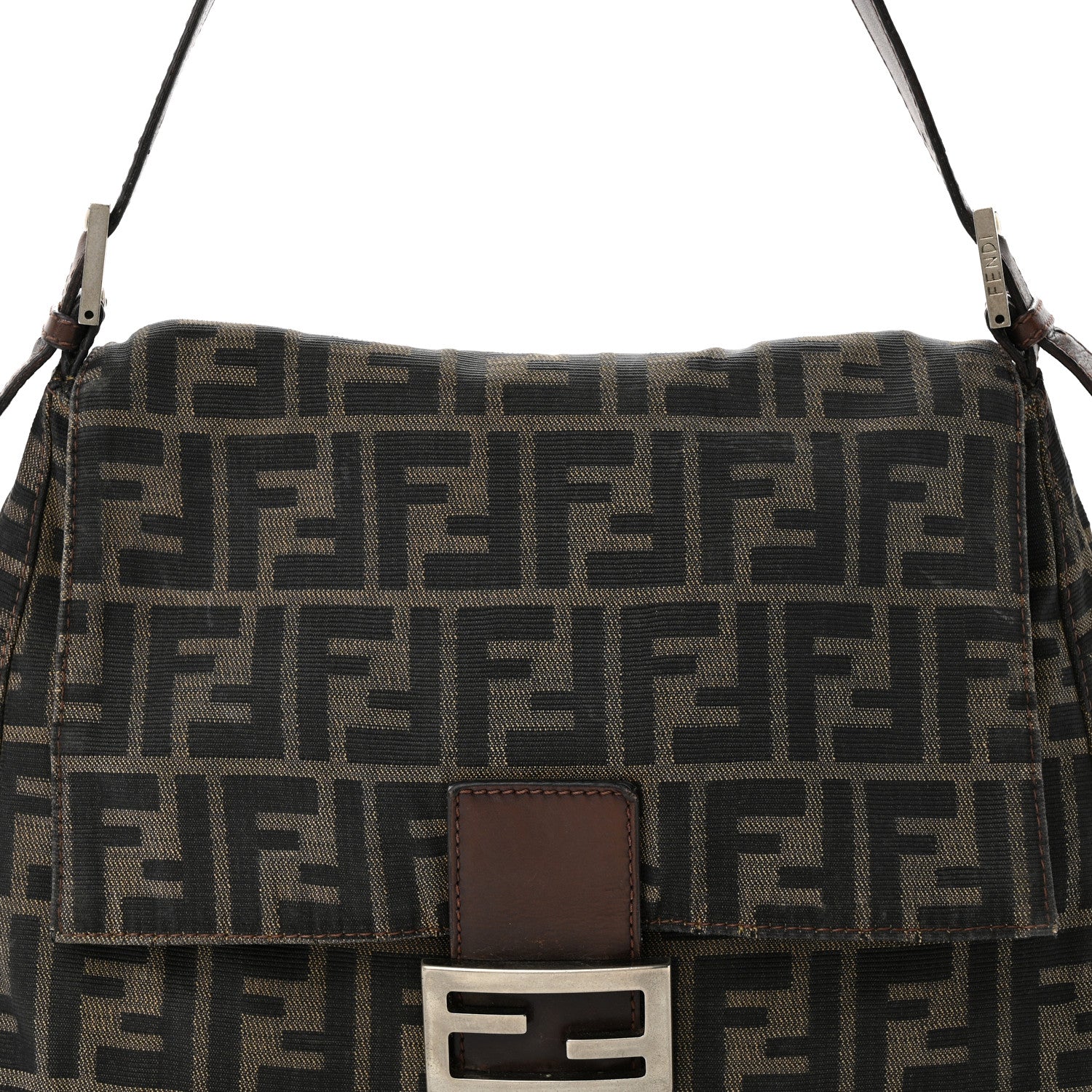 Fendi Zucca Big Forever Mama Baguette Tobacco 7 of 11