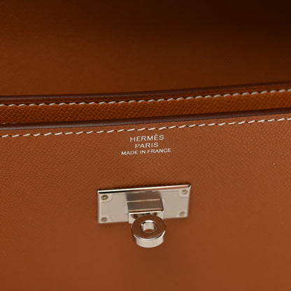 Hermes Madame Calfskin Kelly Pocket Long Wallet Gold 7 of 10