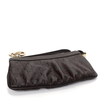 Gucci Guccissima Signature New Britt Wristlet Chocolate 4 of 7