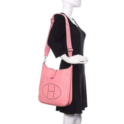 Hermes Epsom Evelyne III GM Rose Confetti 2 of 12