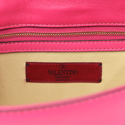 Valentino Garavani Vitello Small Glam Lock Rockstud Flap Pop Fuxia 6 of 11