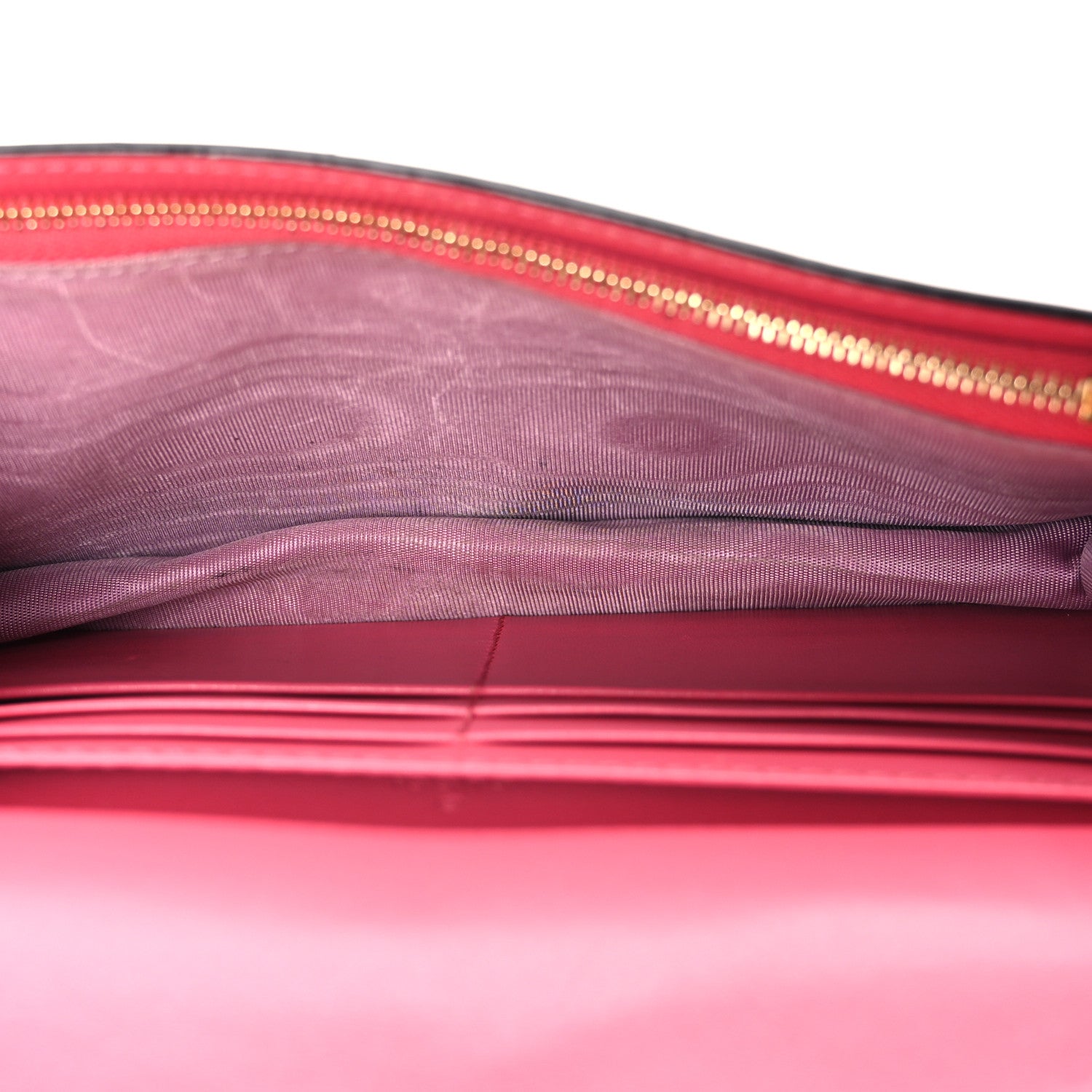 Gucci Calfskin GG Matelasse Chain Wallet Rhodamine Pink 5 of 11