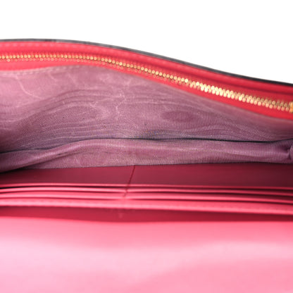 Gucci Calfskin GG Matelasse Chain Wallet Rhodamine Pink 5 of 11