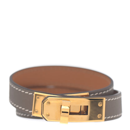 Hermes Swift Kelly Double Tour Bracelet T2 Etoupe 1 of 5