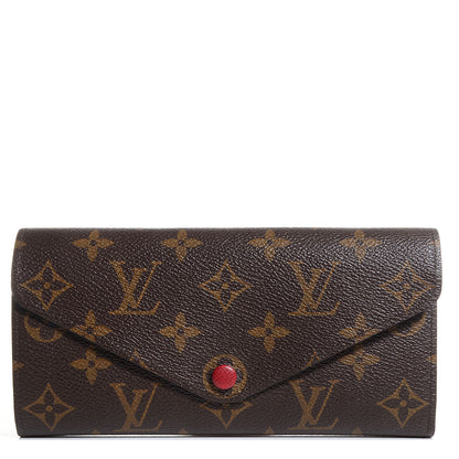 Louis Vuitton Monogram Josephine Wallet Red 1 of 8