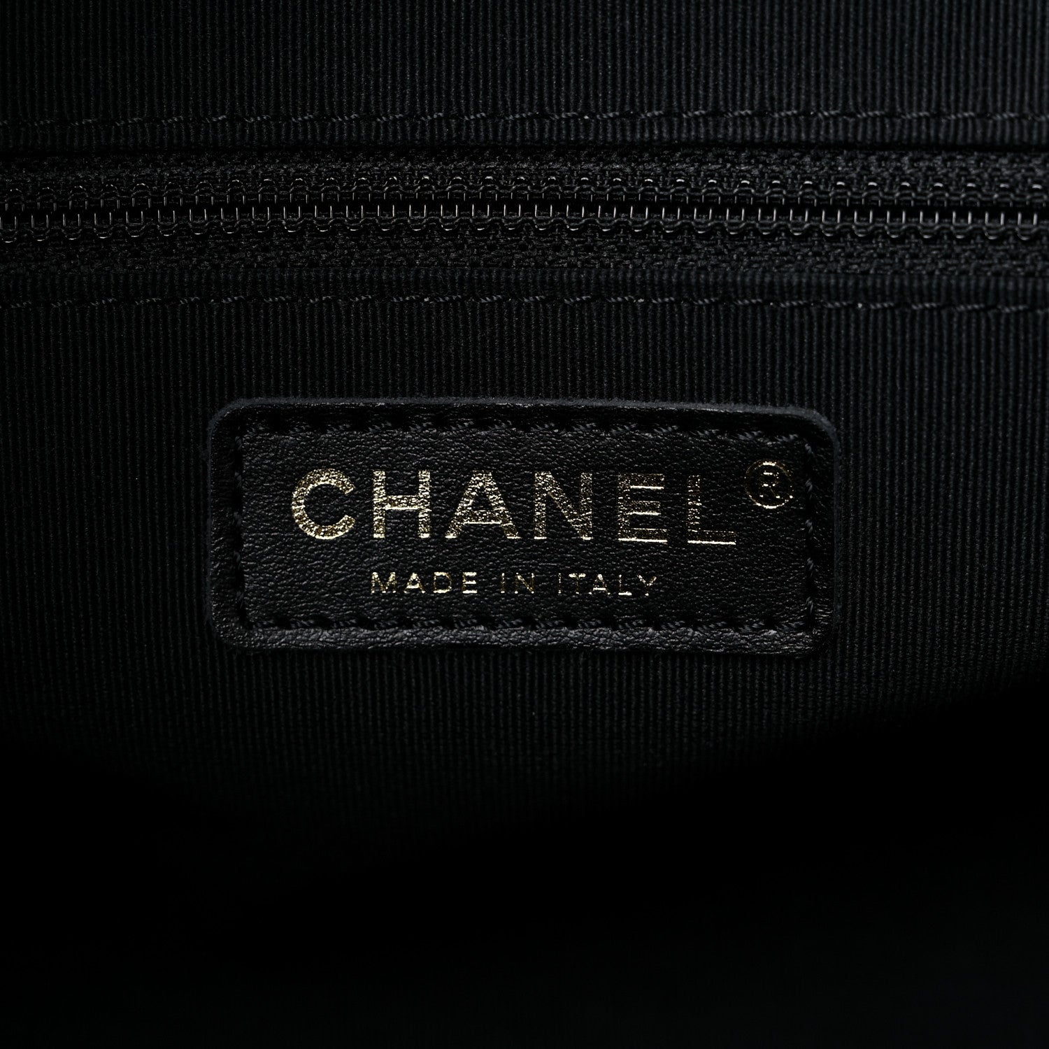 Chanel Calfskin Quilted Chain Lines Shopping Tote Black 6 of 11