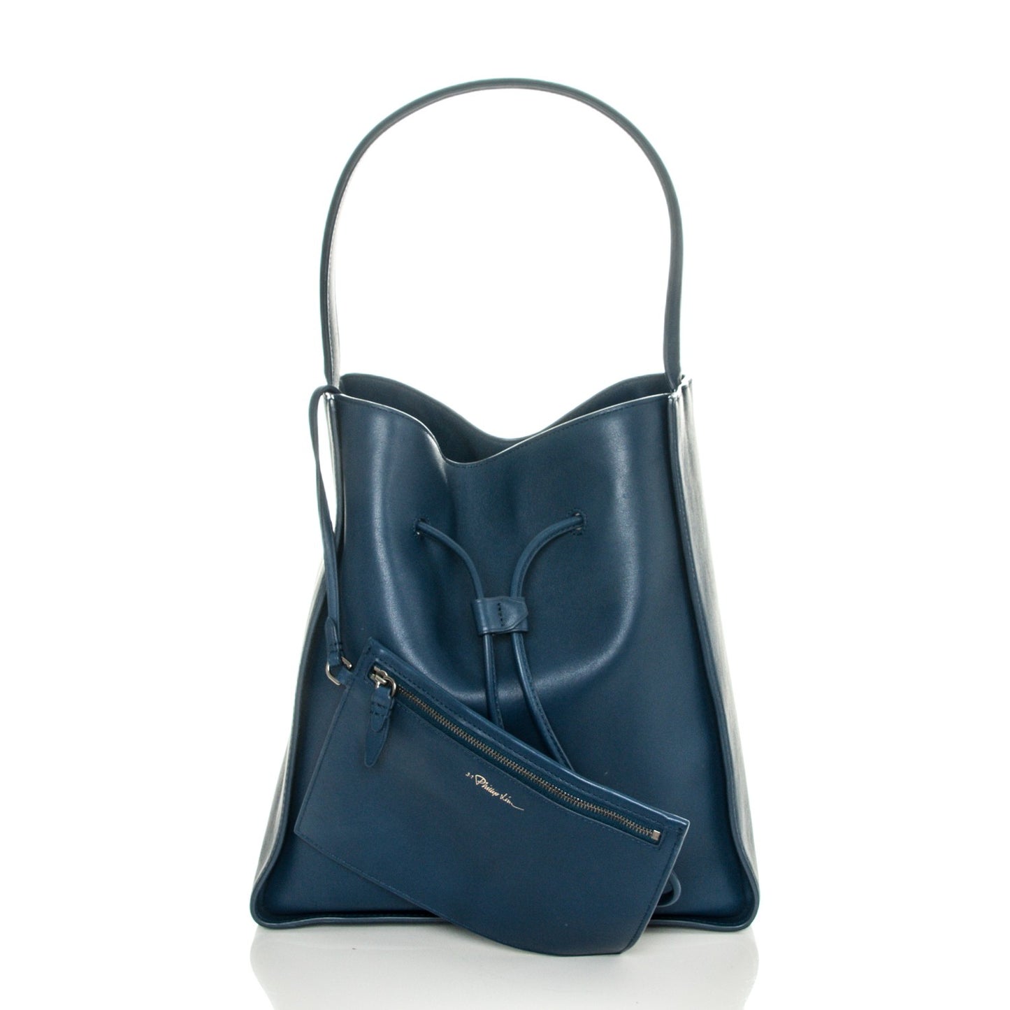 3.1 Smooth Calfskin Large Soleil Bucket Bag Midnight Blue