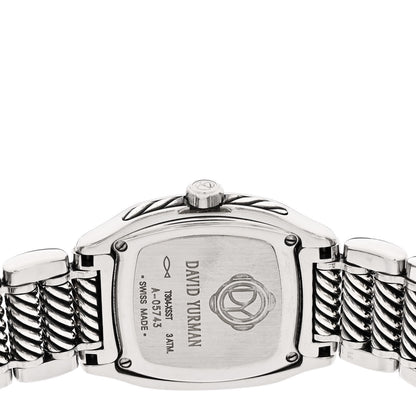 David Yurman Stainless Steel Diamond Mother of Pearl 25mm Thoroughbred Quartz Watch 4 of 5