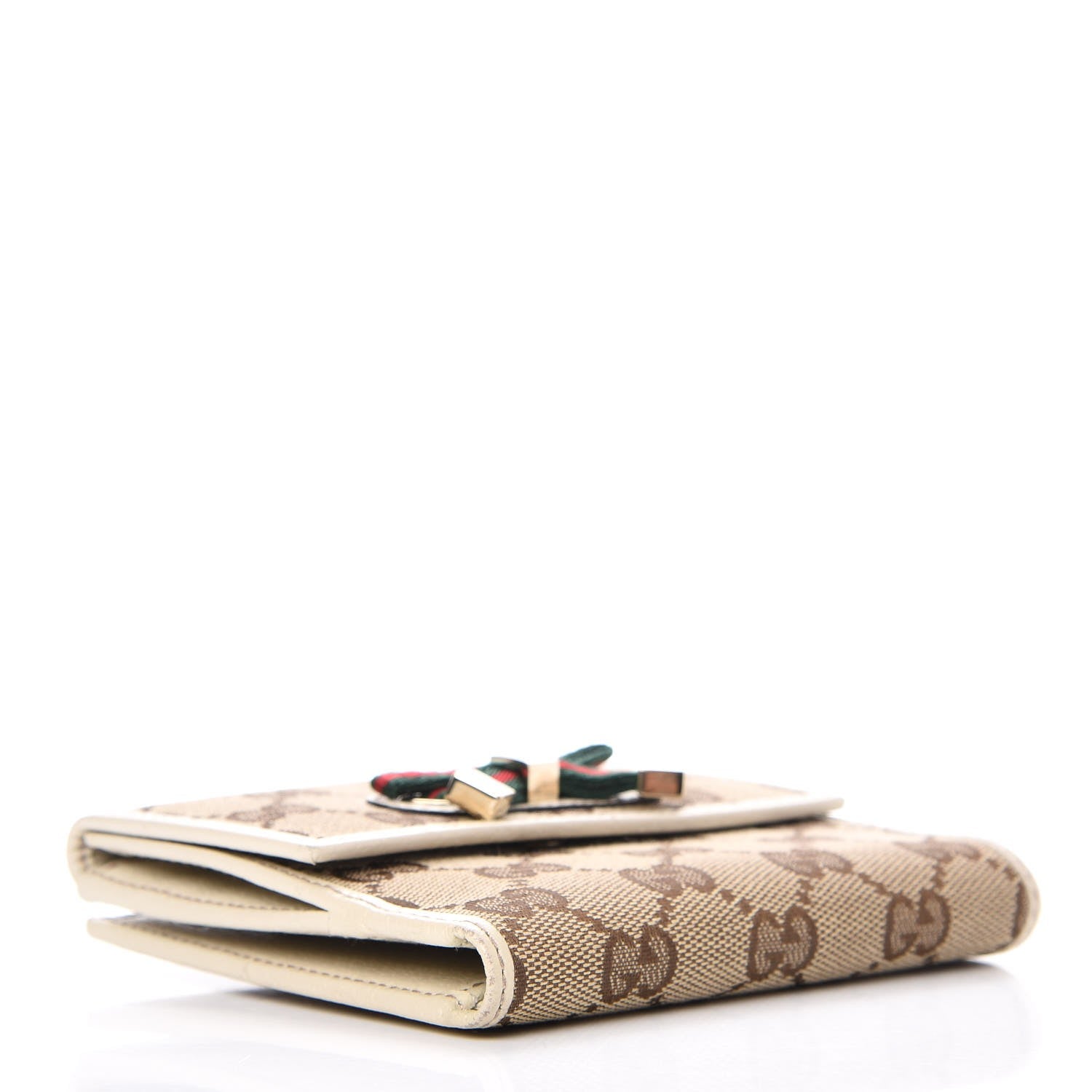 Gucci Monogram Princy Compact French Flap Wallet Off White 4 of 9