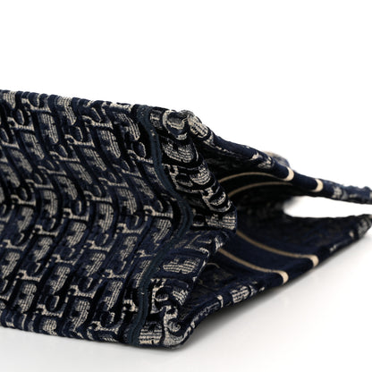 Christian Dior Oblique Velvet Medium Book Tote Blue Multicolor 10 of 12