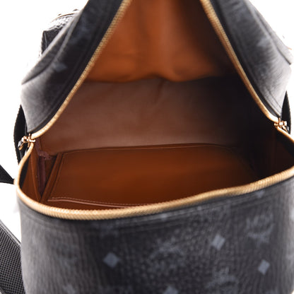 MCM Visetos Studded Medium Stark M Backpack Black 5 of 8