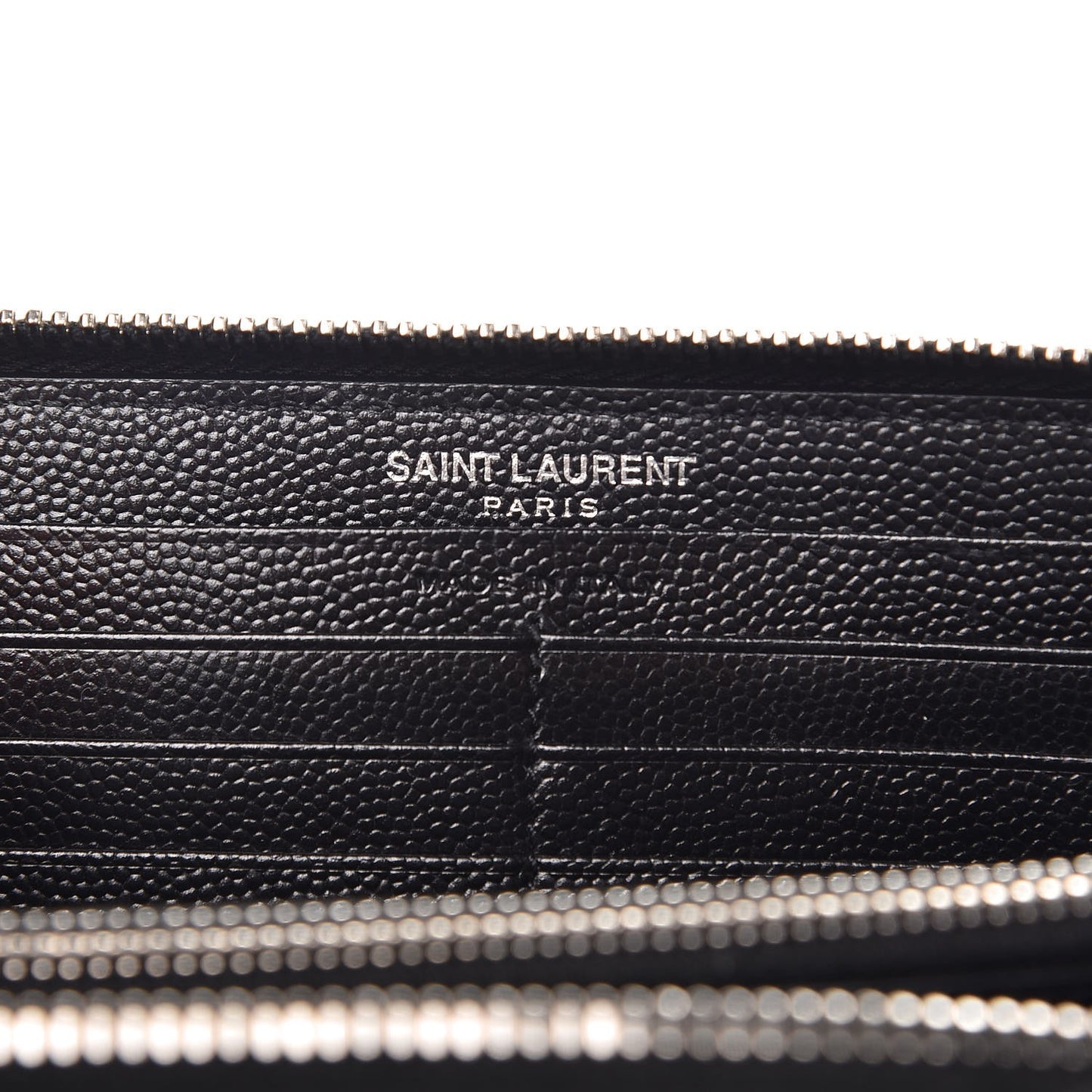 Grain De Poudre Matelasse Chevron Monogram Zip Around Wallet Black