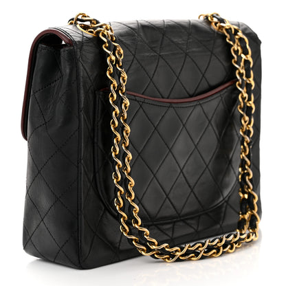 Chanel Lambskin Quilted Bi-Color Small Single Flap Black 3 of 14