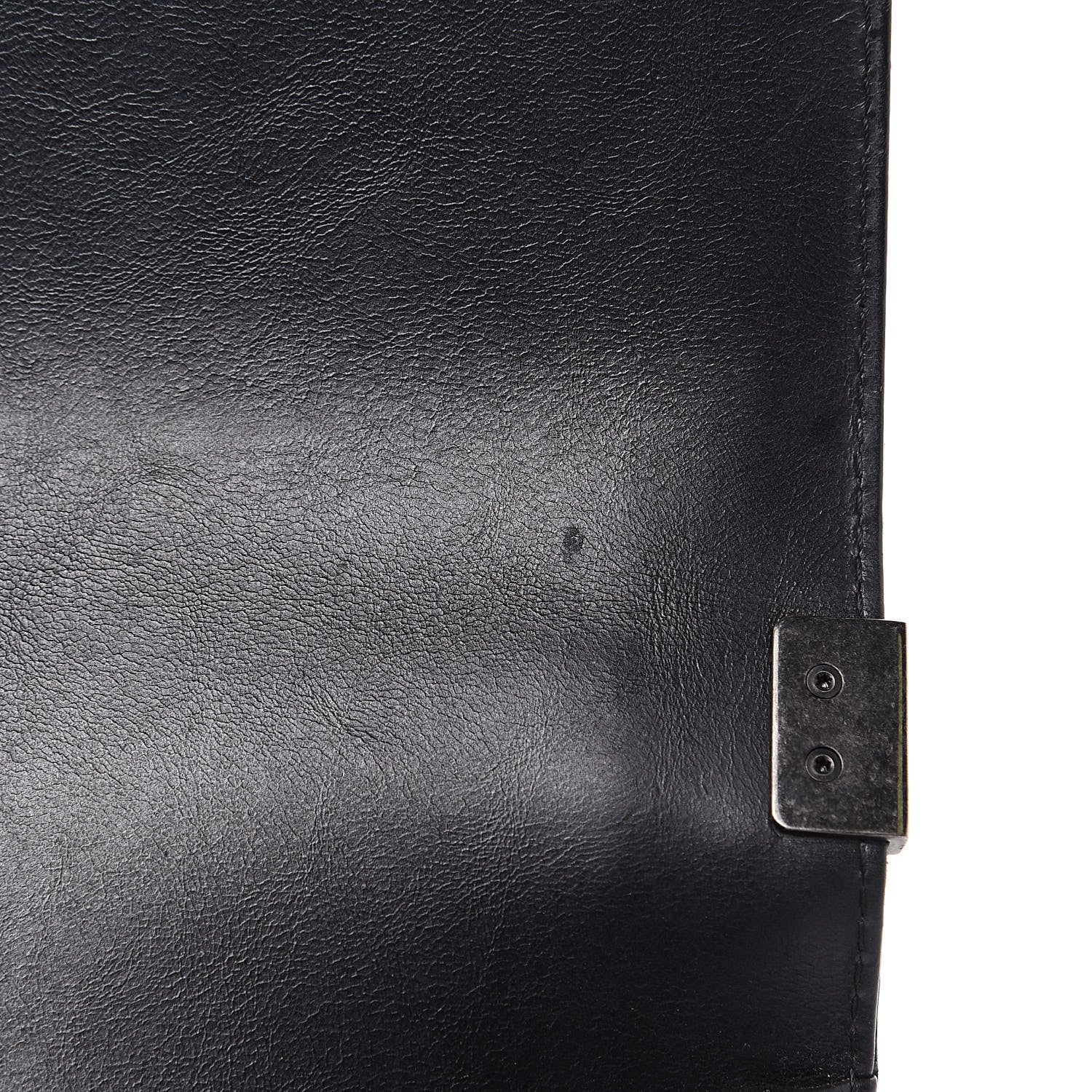 Chanel Calfskin Quilted Medium Boy Top Handle Flap Black 12 of 12