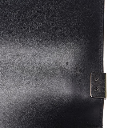 Chanel Calfskin Quilted Medium Boy Top Handle Flap Black 12 of 12