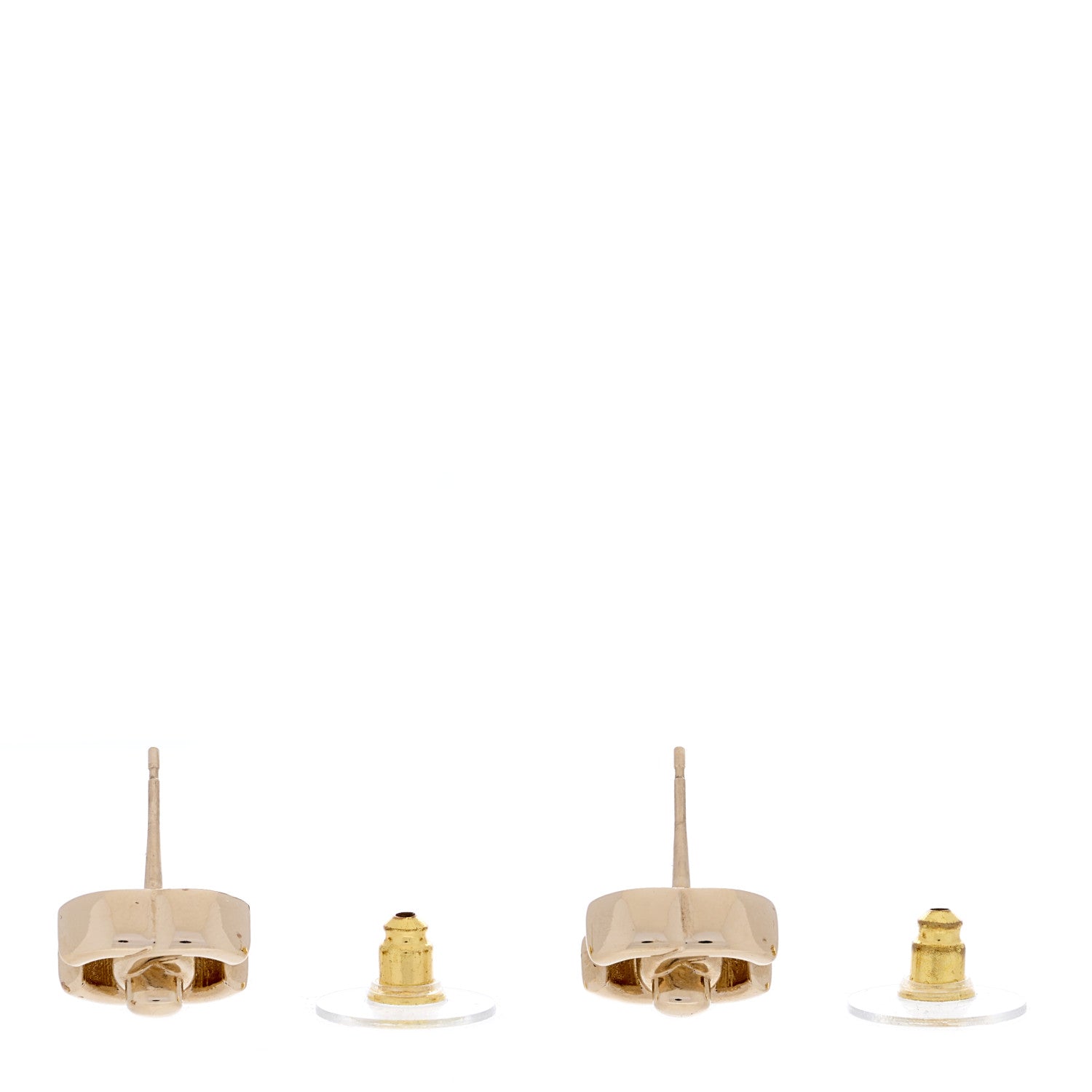 Chanel Metal CC Turnlock Earrings Gold 3 of 4