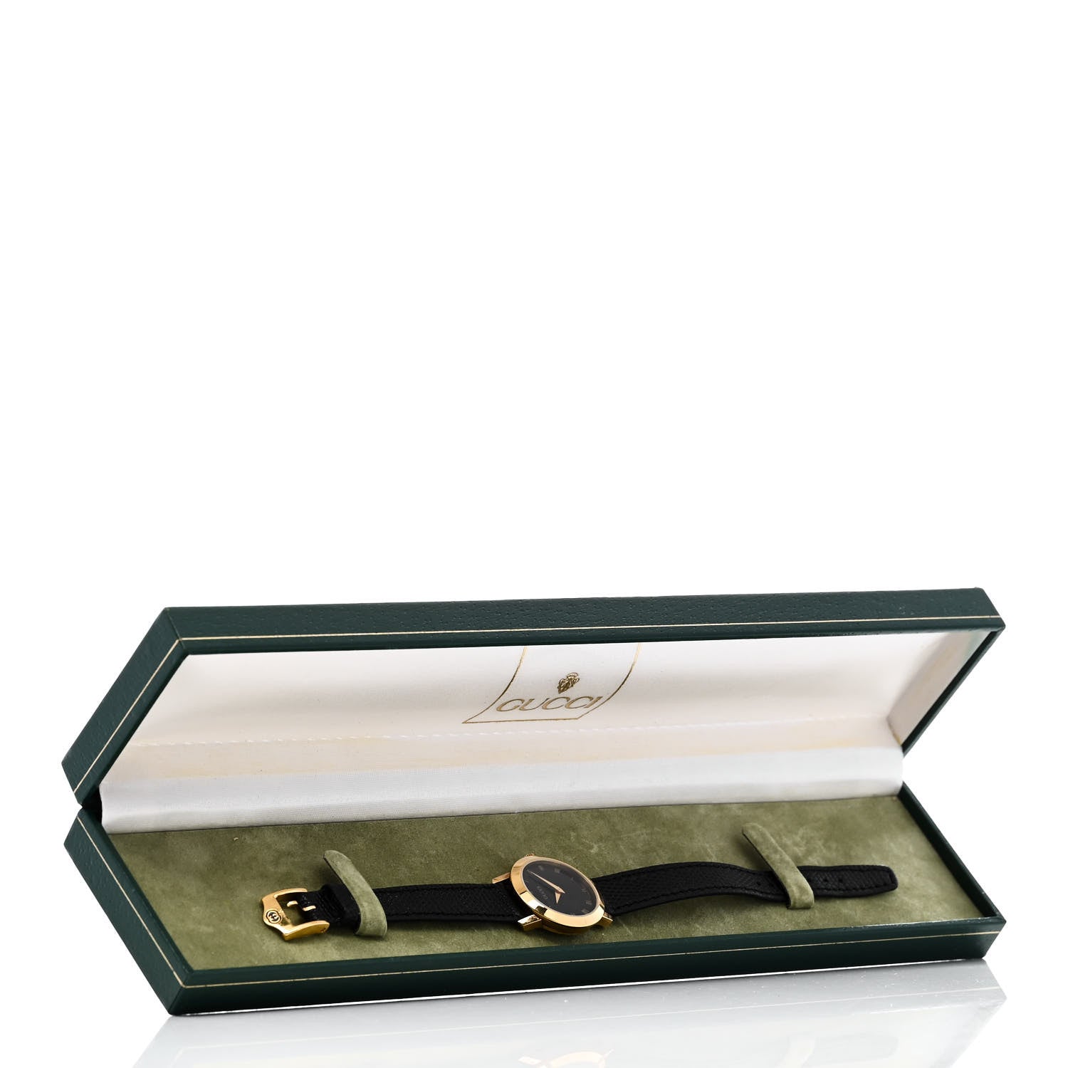 Gucci Stainless Steel Lizard 26mm 2200L Quartz Watch Black 6 of 6