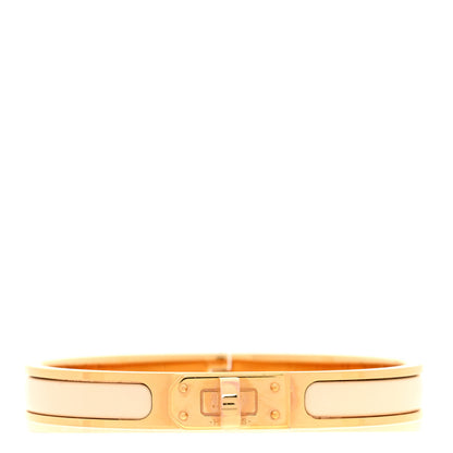 Hermes Enamel Mini Clic Kelly Bracelet Creme 1 of 4