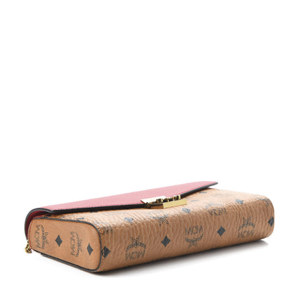 MCM Visetos Millie Wallet On Chain Cognac Ruby Red 4 of 9