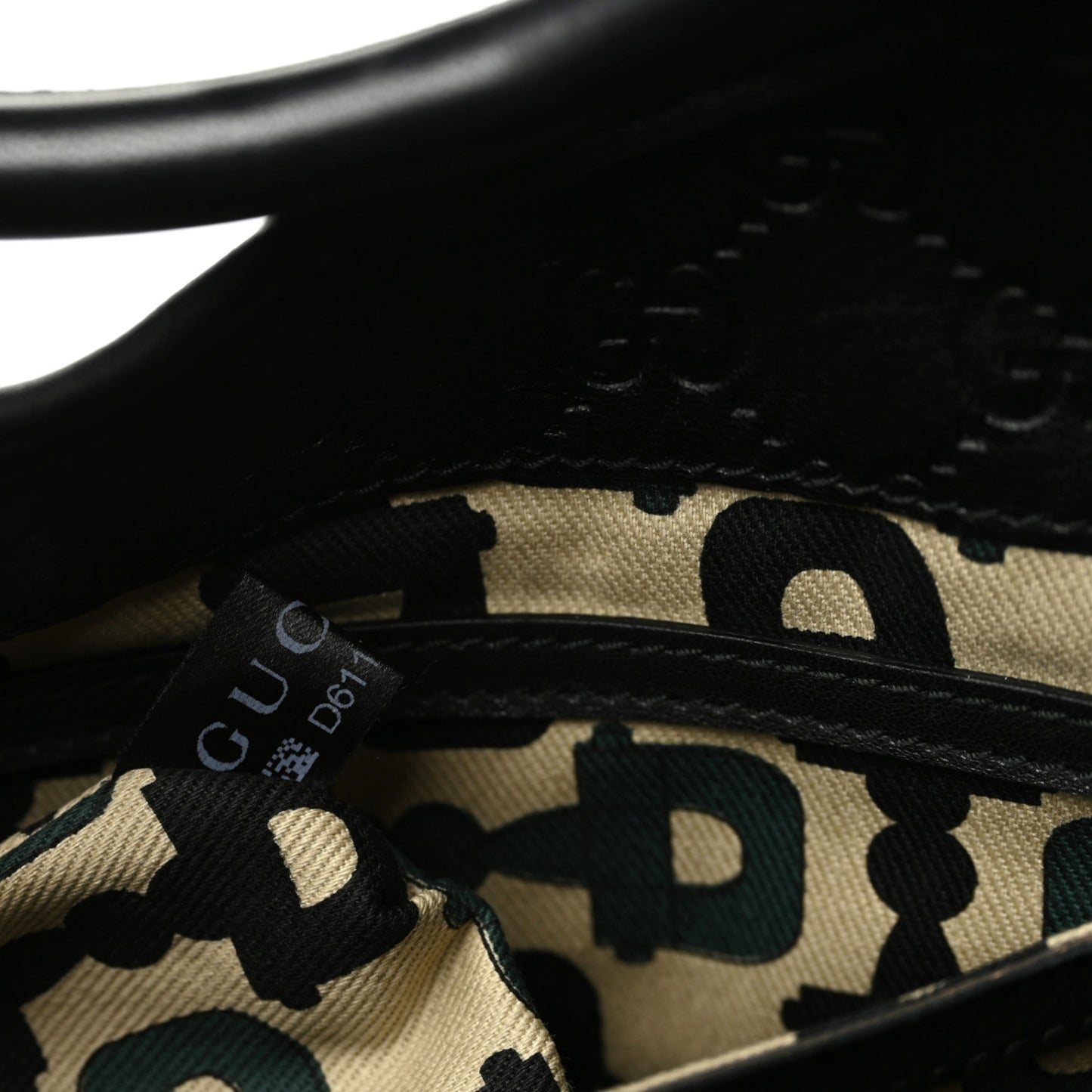 Guccissima Medium Joy Shoulder Bag Black