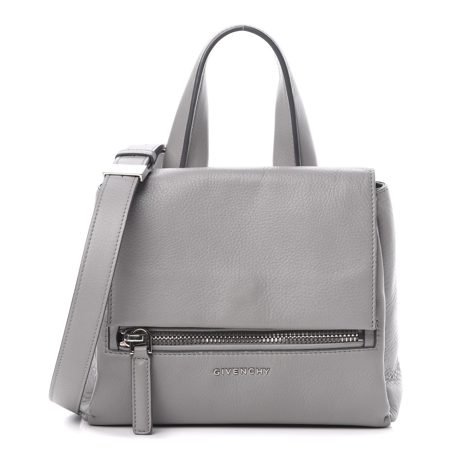 Givenchy Calfskin Mini Pandora Pure Flap Bag Pearl Grey 1 of 13
