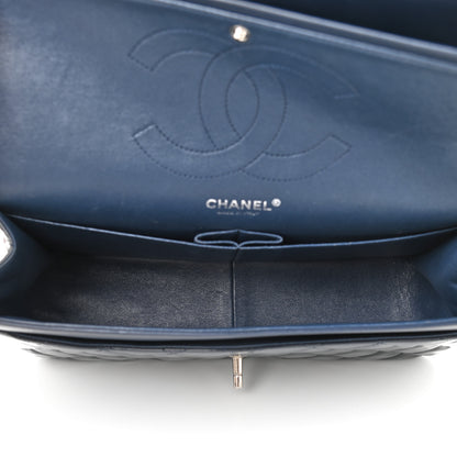 Chanel Patent Quilted Jumbo Double Flap Blue 4 of 12
