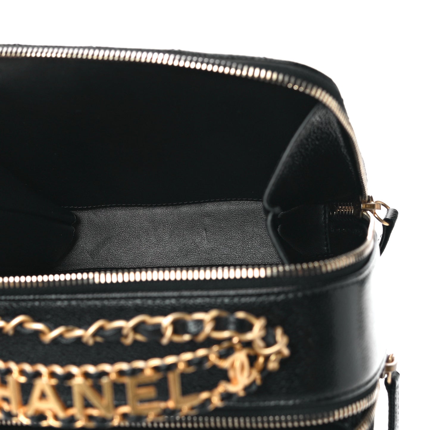 Caviar Quilted Small Pick Me Up Vanity Case Black