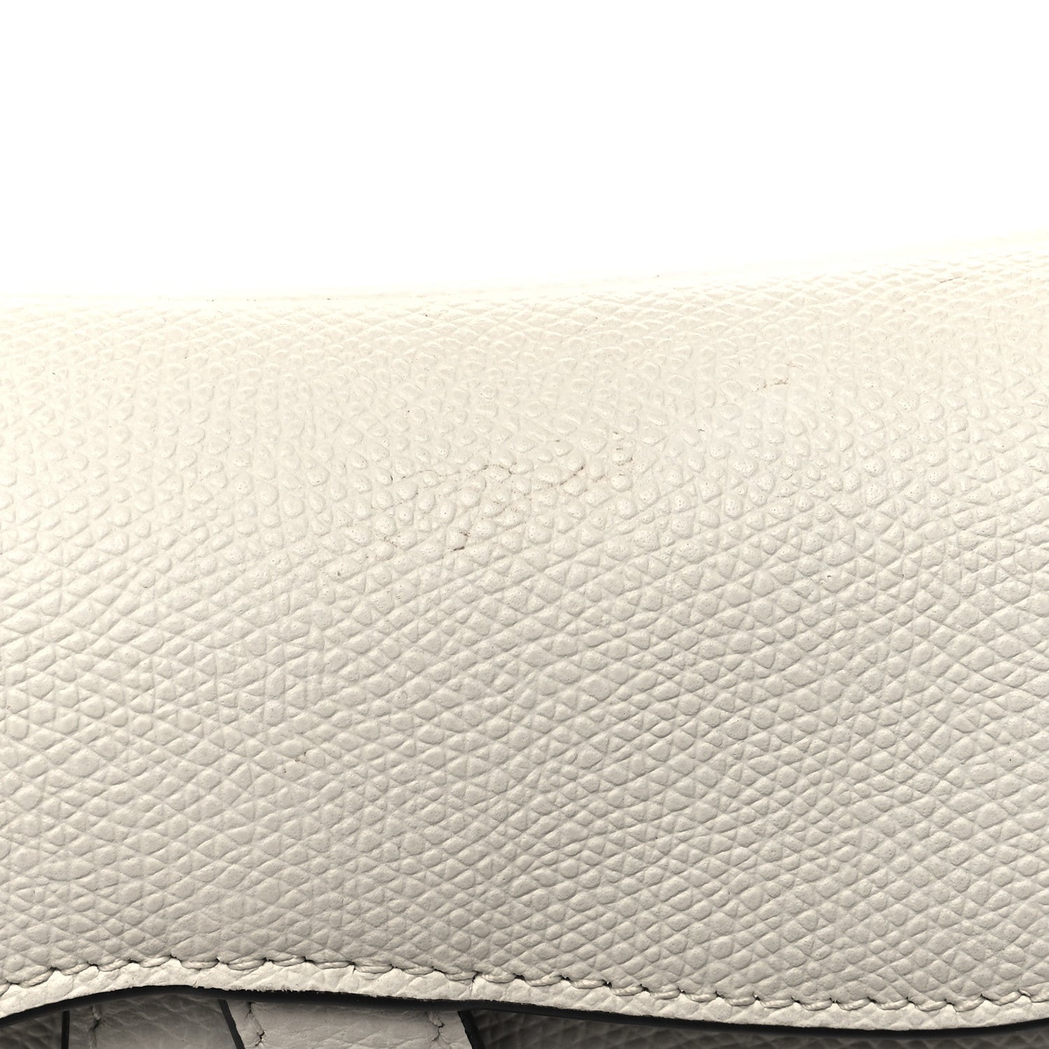 Christian Dior Grained Calfskin Mini Saddle Bag White 11 of 11