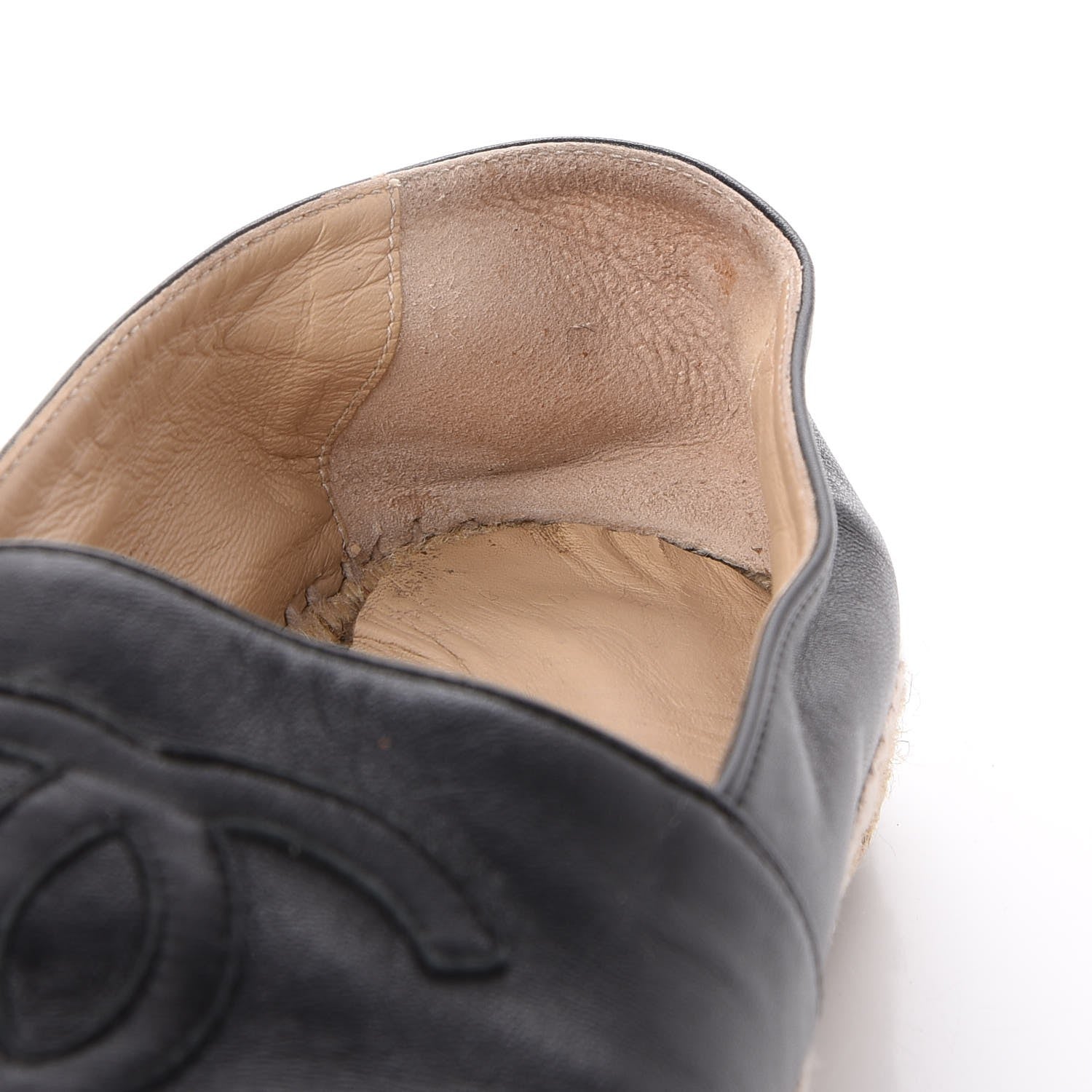 Chanel Lambskin CC Espadrilles 39 Black 15 of 25