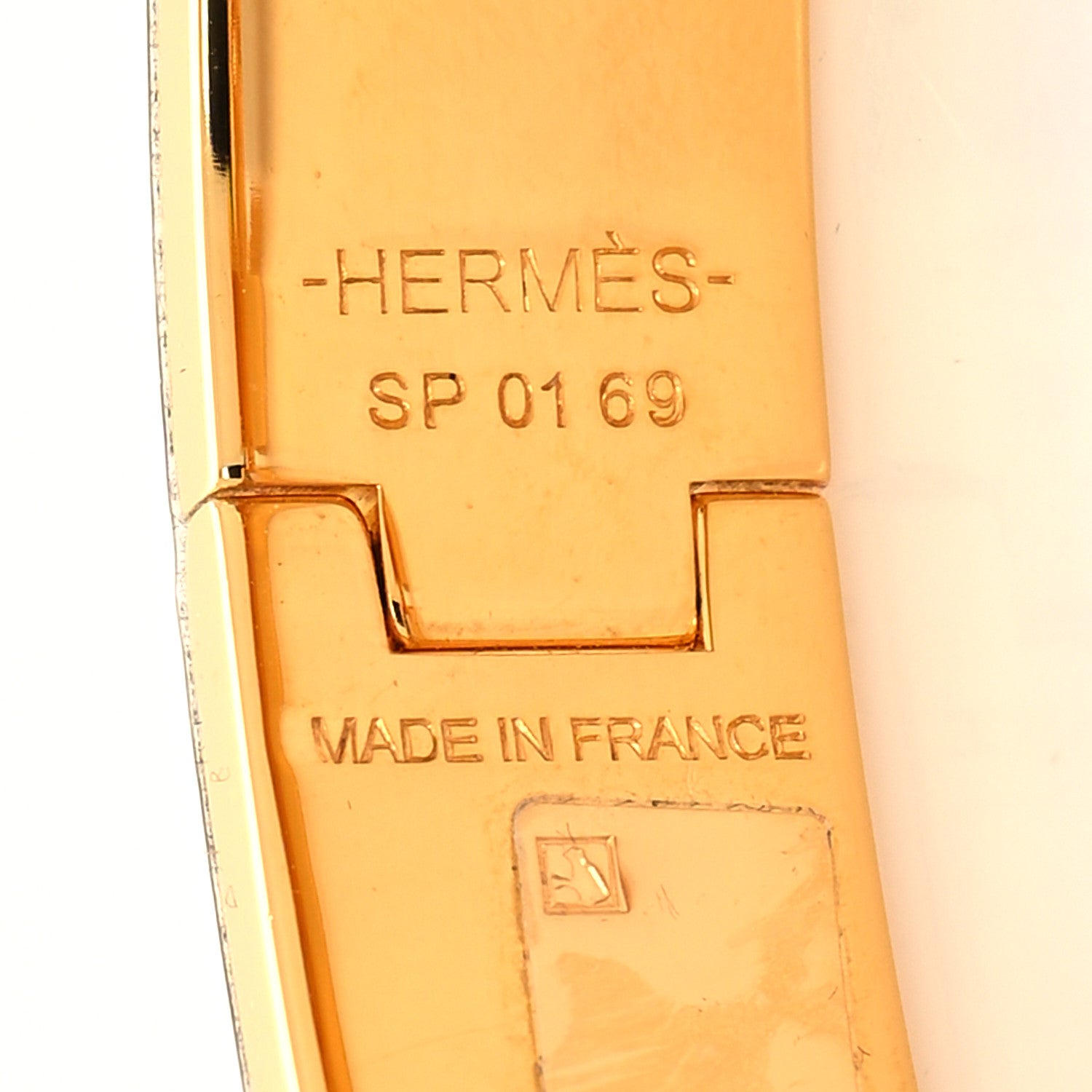 Hermes Enamel Narrow Clic Clac H Bracelet PM White 5 of 5