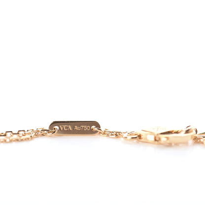 Van Cleef & Arpels 18K Yellow Gold Mother of Pearl Sweet Alhambra Bracelet 3 of 5