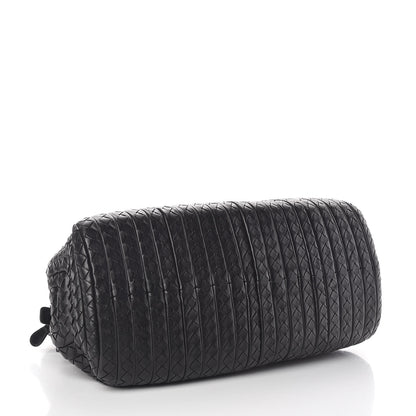 Bottega Veneta Nappa Intrecciato New Bond Satchel Black 4 of 9