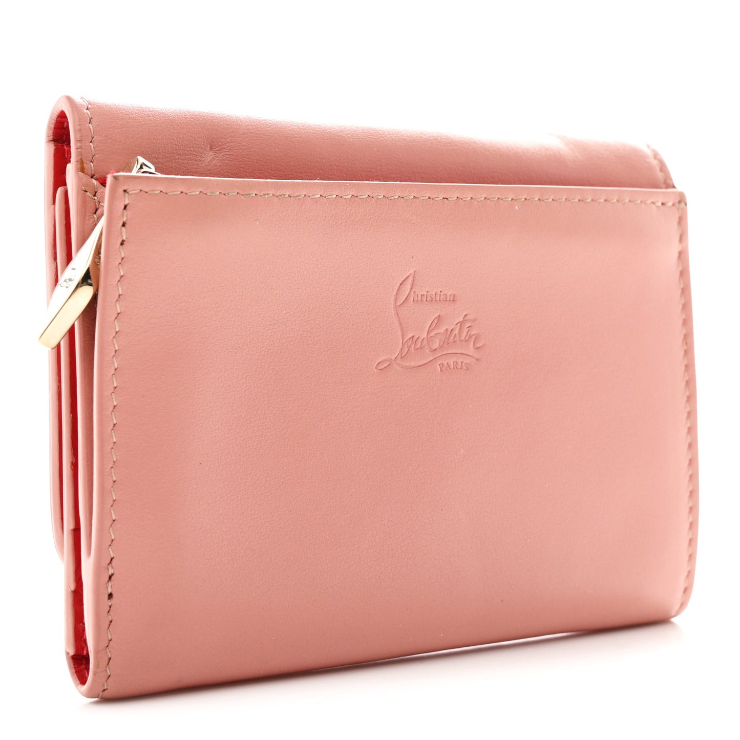 Calfskin Spiked Macaron Mini Spiked Wallet Ronsard
